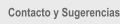 Contacto y Sugerencias